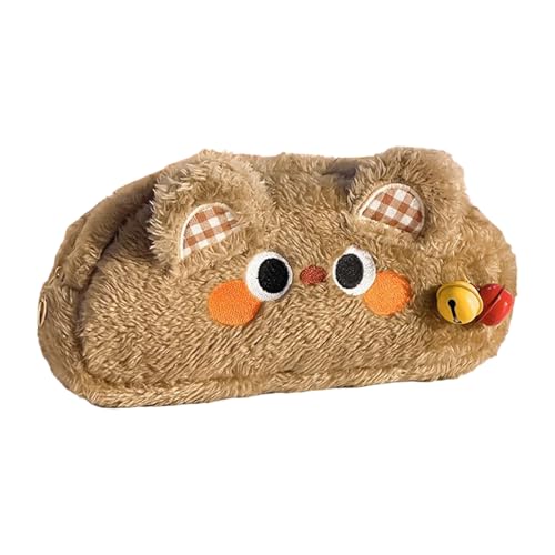 Filvczt Federmäppchen, Plüsch-Organizer, Federmäppchen, Cartoon-Make-up-Kosmetiktasche, Plüsch-Bleistifttasche, tragbare Bleistifttasche, einfach zu bedienen, tragbar, geeignet für Stifte, von Filvczt