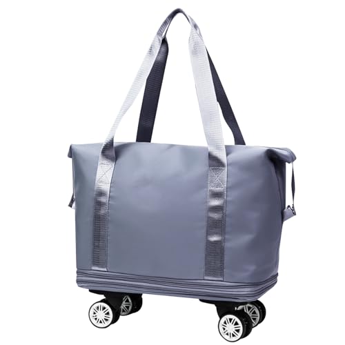 Filvczt Rad Schultertasche Mit Griff | Rollende Handtasche Kabinentrolley,Organizer Tasche Mit Kleiderfach Für Reise Camping Wochenendausflüge Geschäftsreisen Filvczt Rad Schultertasche Mit Griff | Rollende Handtasche Kabinentrolley,Organizer Tasche Mit Kleiderfach Für Reise Camping Wochenendausflüge Geschäftsreisen von Filvczt