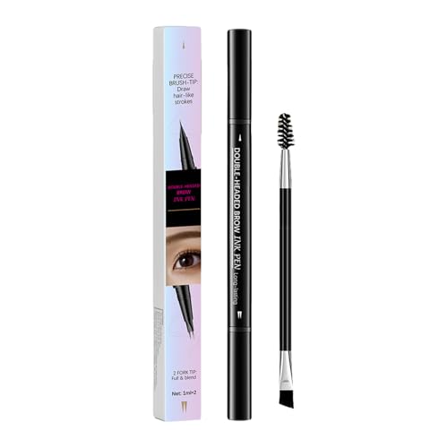 Imaginaryl Eyebrow, Eyebrow Stift, Micro-blading Bleistift Mit Doppelter Enddesign, Verschmutzungsproof Und Langlebiger Verschleiß, 1 Ml+1 Ml, Für Frauen von Filvczt