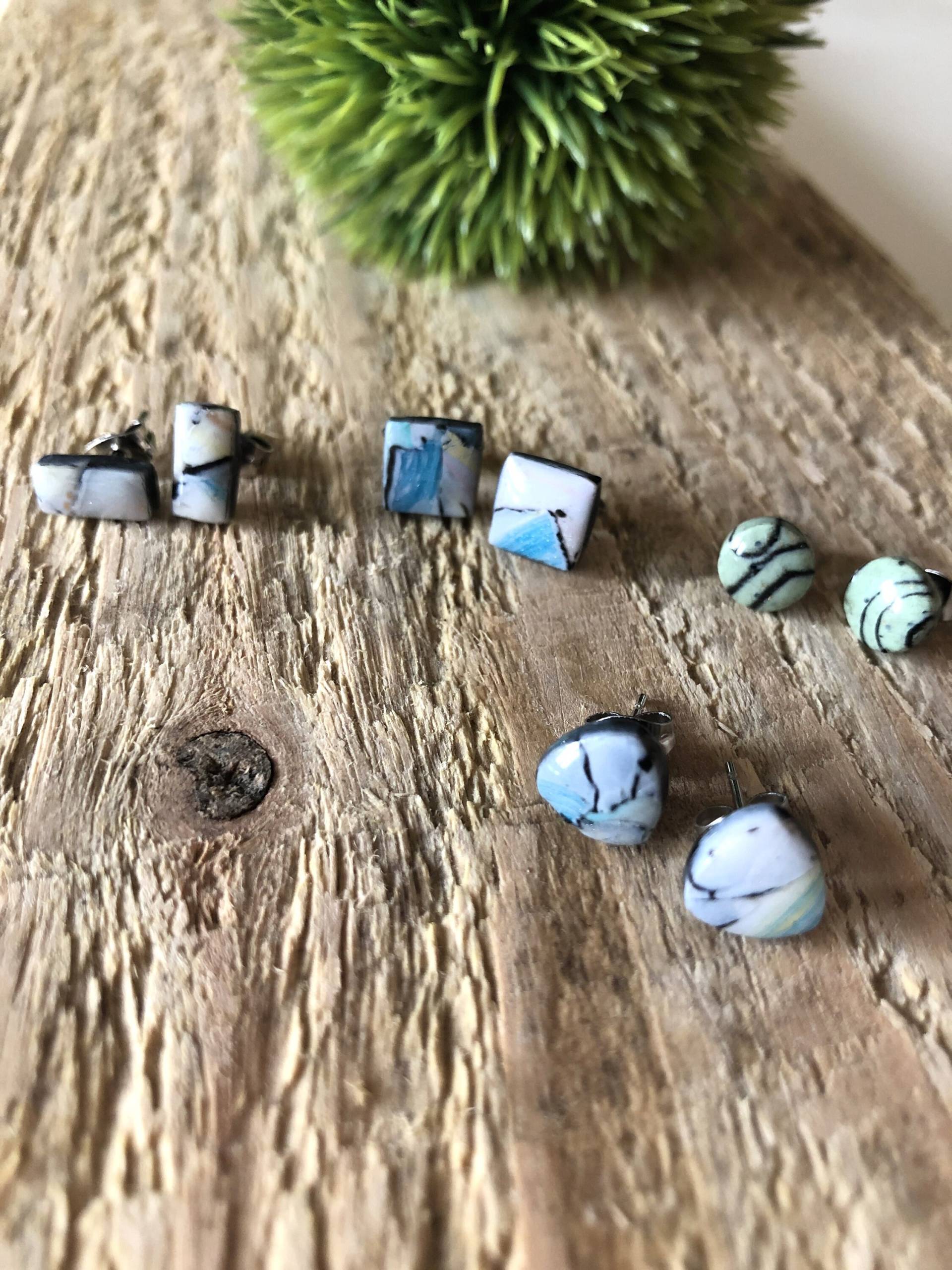 Ohrstecker Aus Polymerton Ohrstecker Aus Polymerton von FilzArtundGefunkel