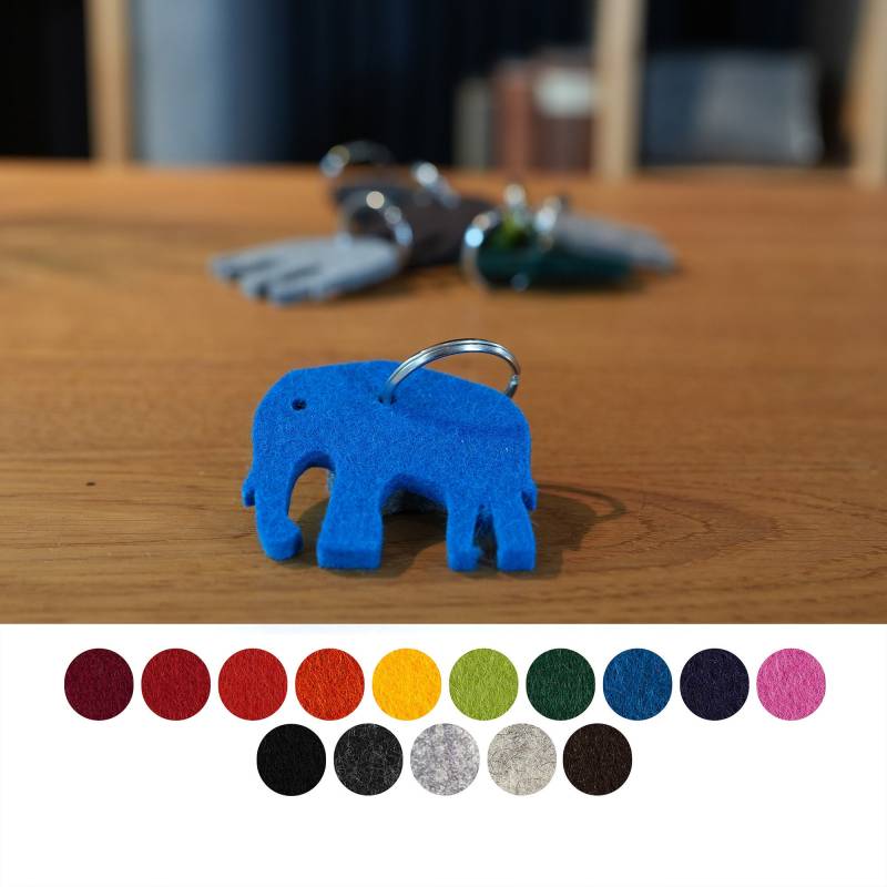 Filz Schlüsselanhänger Elefant Tier Aus 5 Mm 100% Wollfilz Für Schlüsselbund Filz Schlüsselanhänger Elefant Tier Aus 5 Mm 100% Wollfilz Für Schlüsselbund von FilzGnoss