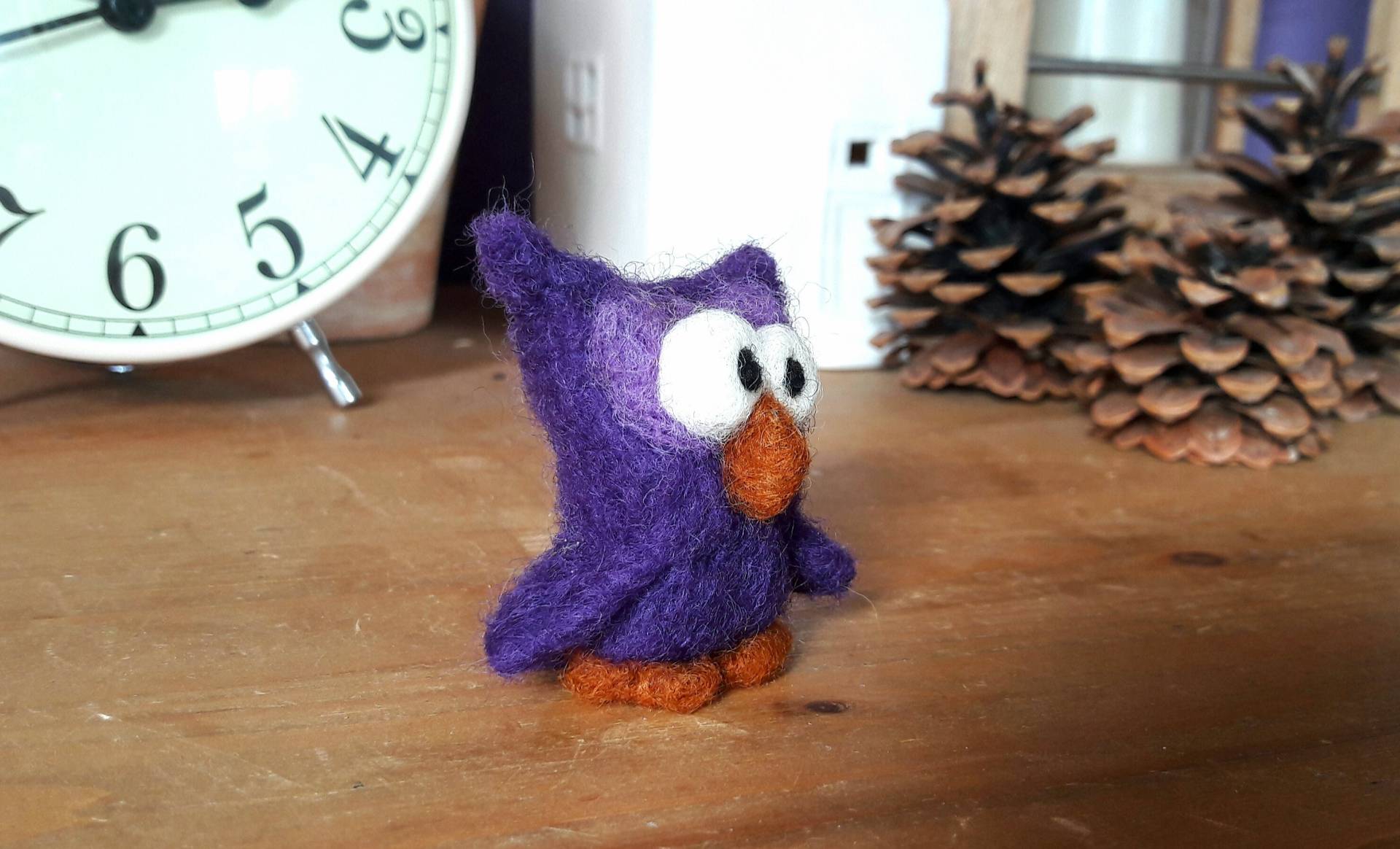 Zauberhaftes Käutzchen Kurt Handgefilzt Gefilzt Filz Eule Kautz Geburtstagsgeschenk Geschenk Mobile Anhänger Schlüsselanhänger Dekoration von FilzMichel