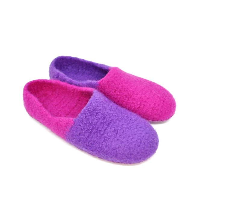 Filzpantoffeln, Gr. 38, Barfußschuhe, Crazy Fuchsia-Lila, Super Bequeme Slipper, Extra Rutschfest Filzpantoffeln, Gr. 38, Barfußschuhe, Crazy Fuchsia-Lila, Super Bequeme Slipper, Extra Rutschfest von FilzSchluppyFee