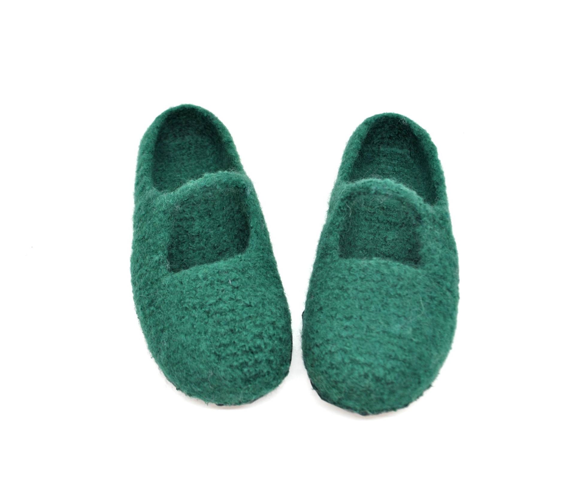 Gr.40 - Filzpantoffeln , Leichtes Modell, Barfußschuhe, Seetanggrün, Filzschuhe Mit Riemchen, Super Bequeme Slipper, Extra Rutschfest Gr.40 - Filzpantoffeln , Leichtes Modell, Barfußschuhe, Seetanggrün, Filzschuhe Mit Riemchen, Super Bequeme Slipper, Extra Rutschfest von FilzSchluppyFee