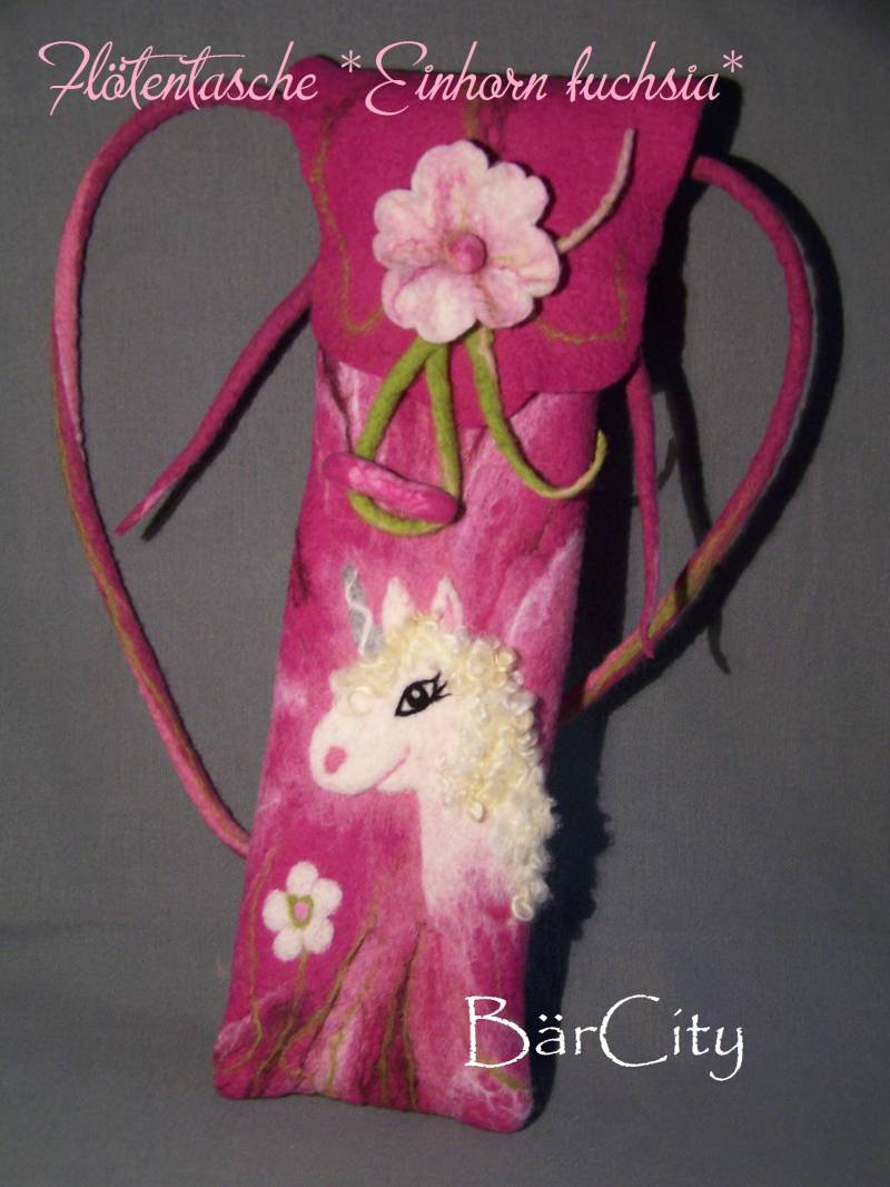 Flötentasche Einhorn Pink Gefilzt Filz Filztasche Schulanfang Einschulungsgeschenk Flötentasche Einhorn Pink Gefilzt Filz Filztasche Schulanfang Einschulungsgeschenk von FilzatelierBaerCity
