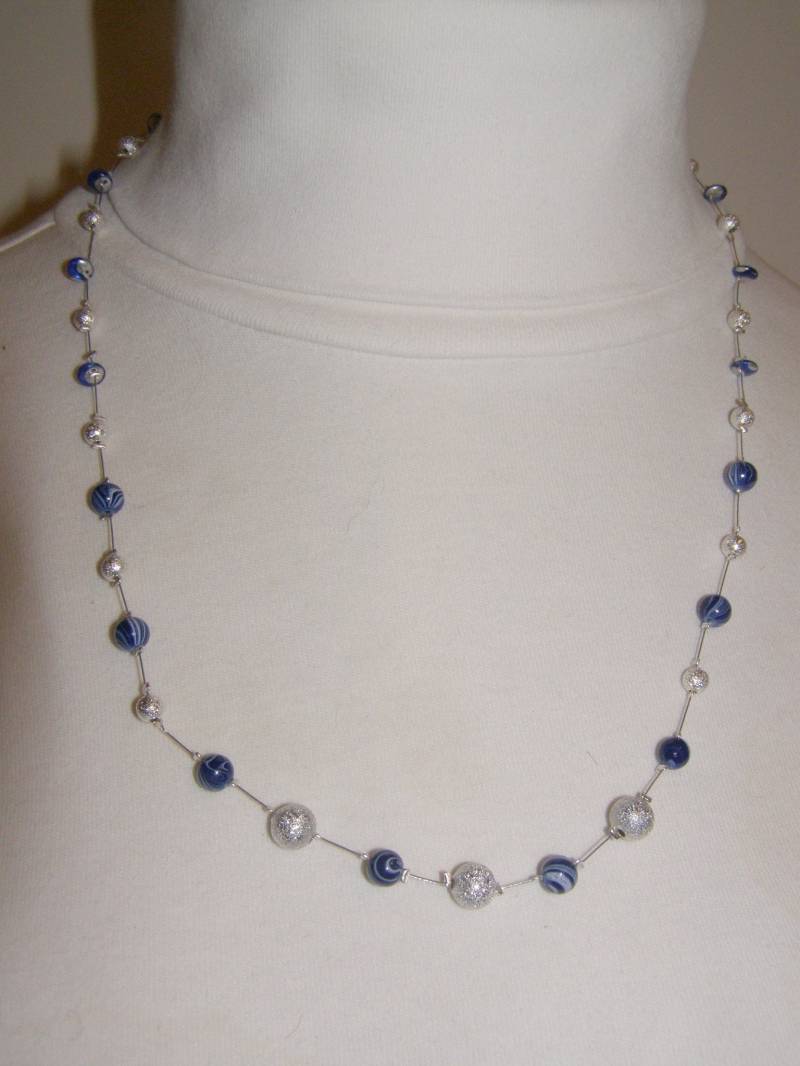 Halskette, Modeschmuck, Kette Aus Schmuckperlen Und Metallperlen, Magnetverschluss, Kette, Damenkette von Filzfunshop