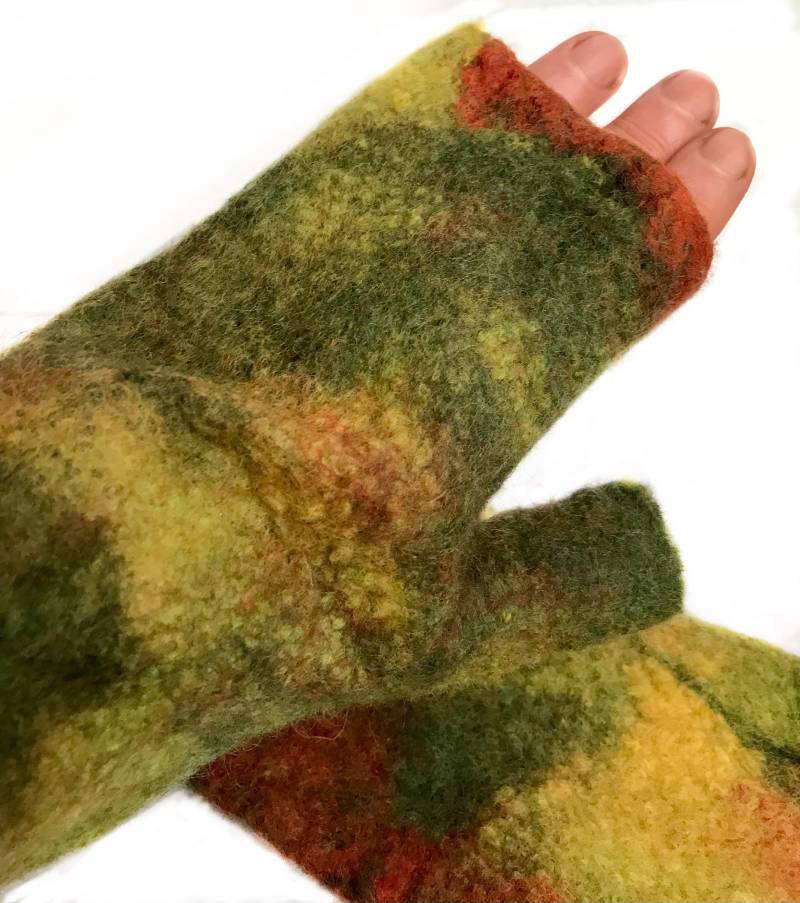 Armstulpen „Herbst" Mit Daumen von Filzmobil