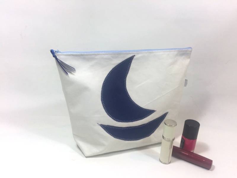Segeltuchkosmetiktasche Mit Segelboot von Filzschnitt