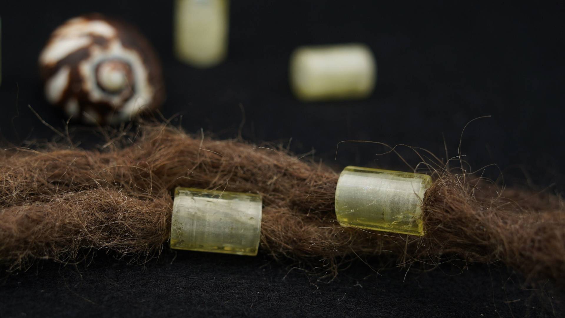 Lemon Quarz Dreadschmuck Dreadperlen Edelstein Schmuckperlen Für Dreadlocks Zitronen Perle Schmuck 2Er Set von FimonacciArtifacts