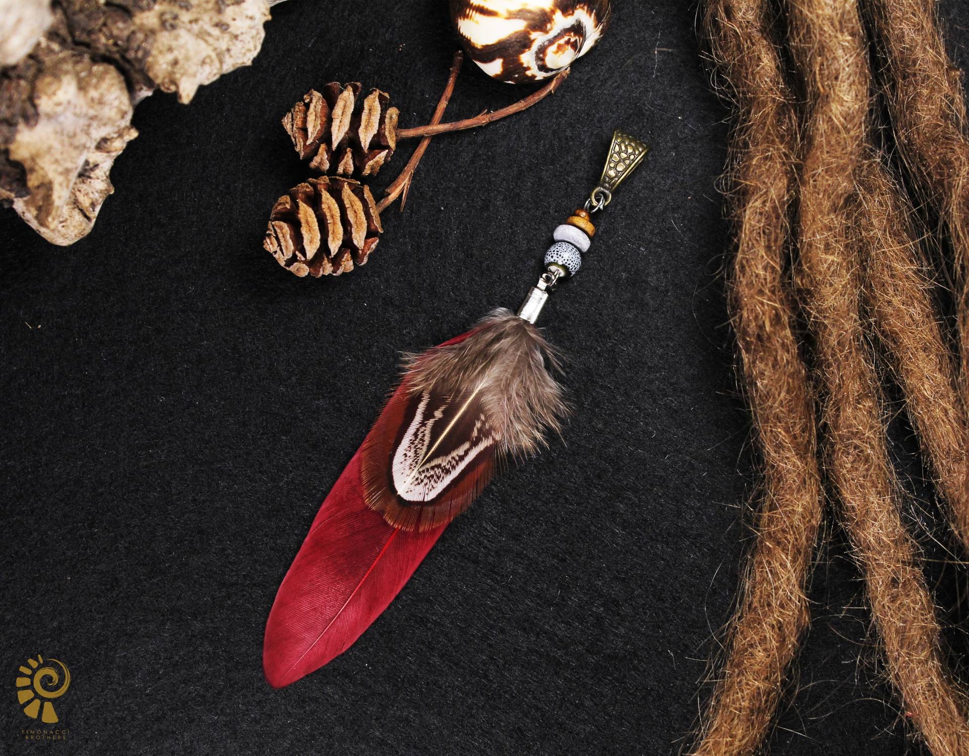 Dreadschmuck Mit Feder | Dreadperle Federschmuck Boho Hippieschmuck Dreadbead Dreadschmuck Mit Feder | Dreadperle Federschmuck Boho Hippieschmuck Dreadbead von FimonacciArtifacts