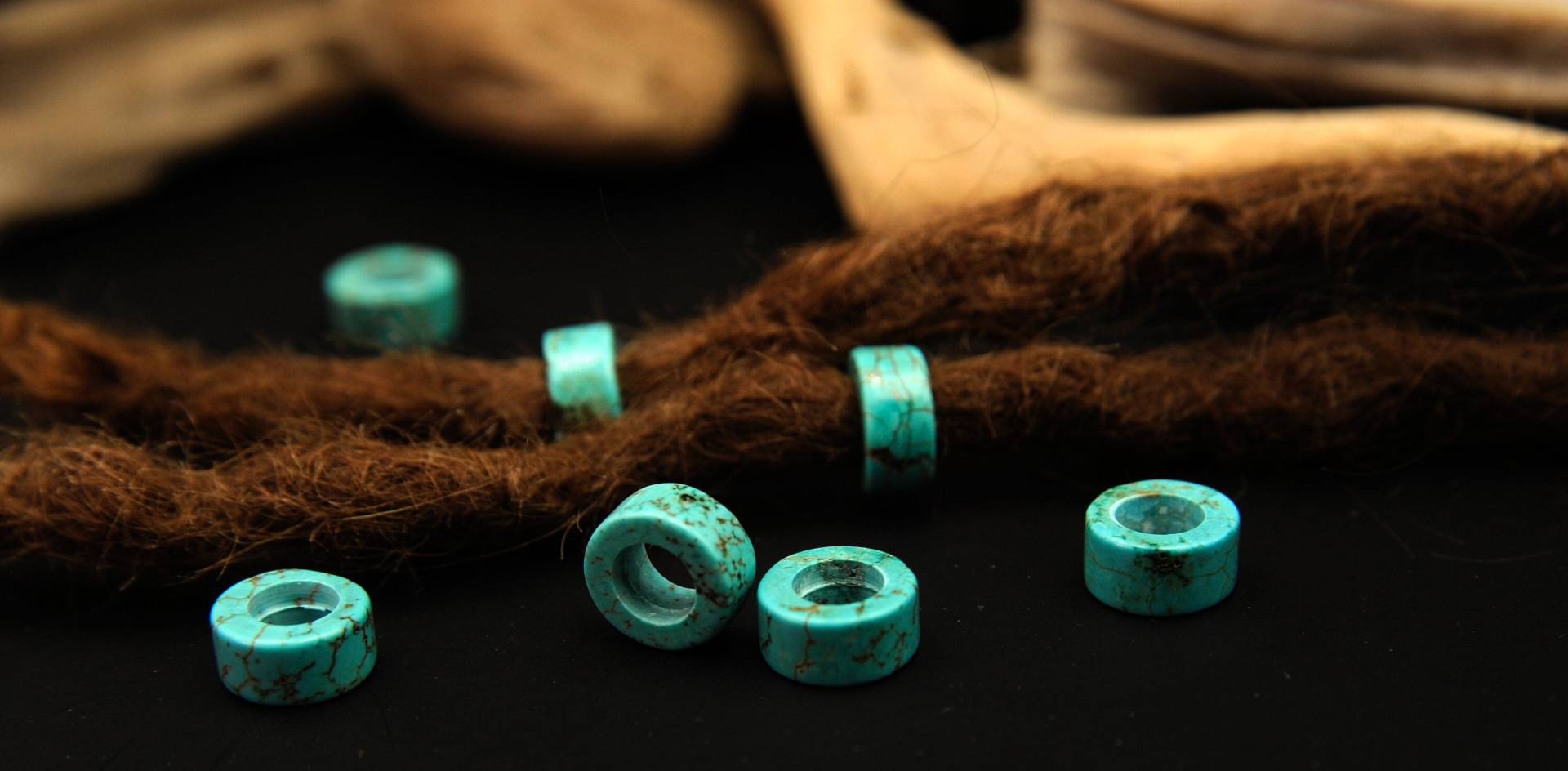 Set Aus 2 Dreadlockperlen | Türkiser Kaiser Jaspis Dreadbead Dreadschmuck Dreadperle Set Aus 2 Dreadlockperlen | Türkiser Kaiser Jaspis Dreadbead Dreadschmuck Dreadperle von FimonacciArtifacts