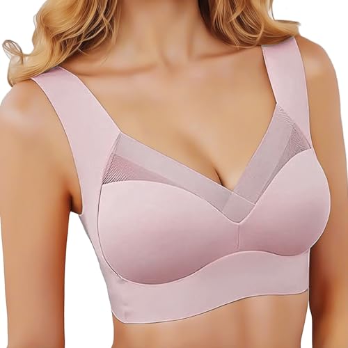 Finabol BH Damen Ohne Bügel Nahtloser Soft Bralette BH Sport Große Brüste Starker Halt Bequemer Push Up BH Klassische Damen-BHS von Finabol