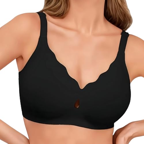 Finabol Nahtloser BH Damen Ohne Bügel Bequem Damen-BHS Mit Große Brüste Starker Halt Push Up BH Soft Bügelloser Seamless Bralette Klassische Bra von Finabol