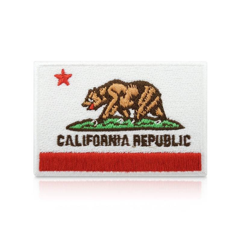 Kalifornien Flagge Patch Zum Aufbügeln | California Republik Flag Patches, Usa Fahne Bügelbild, Amerika Aufbügler, Us Aufnäher Finally Home von FinallyHomeDesign