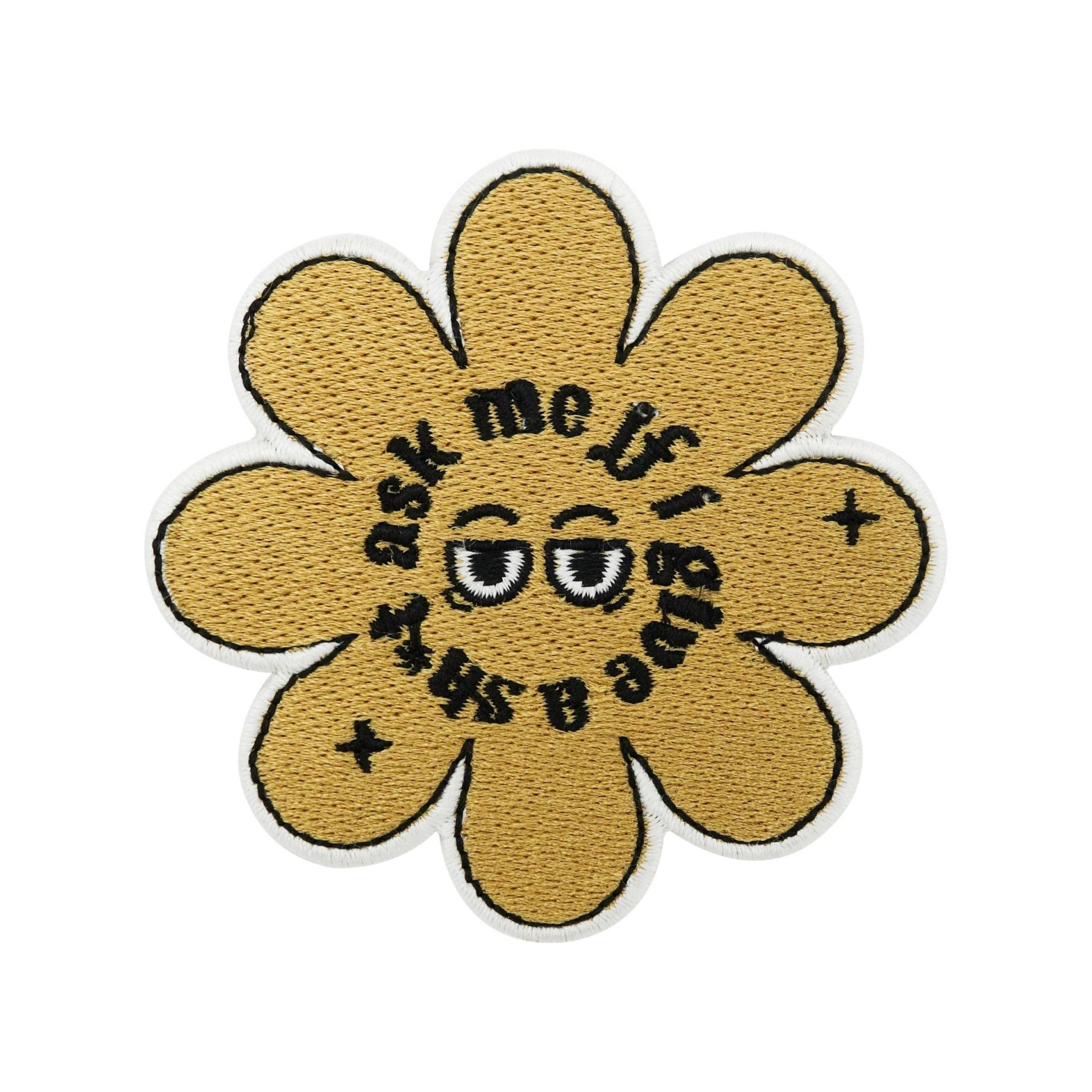 Patch Zum Aufbügeln Ask Me If I Give A Sht Blume | Lustige Patches, Witzige Bügelbild Hippie Flower Aufbügler Spruch Aufnäher Finally Home von FinallyHomeDesign