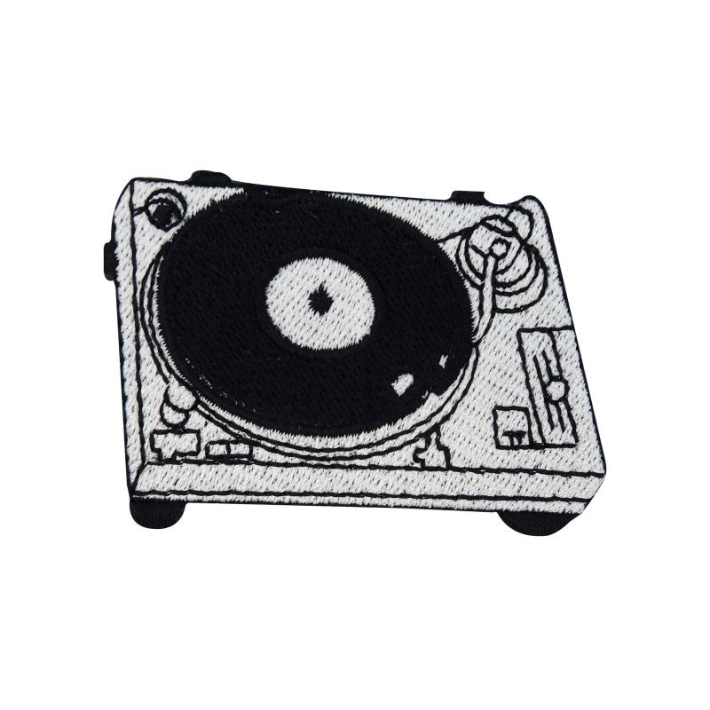 Patch Zum Aufbügeln Dj Mischpult Bügelbild | Turntable Mixer Boxen Musik Poster Retro Vintage Band Rock Merch 90Er Patches, Pult Bügelpatch von FinallyHomeDesign