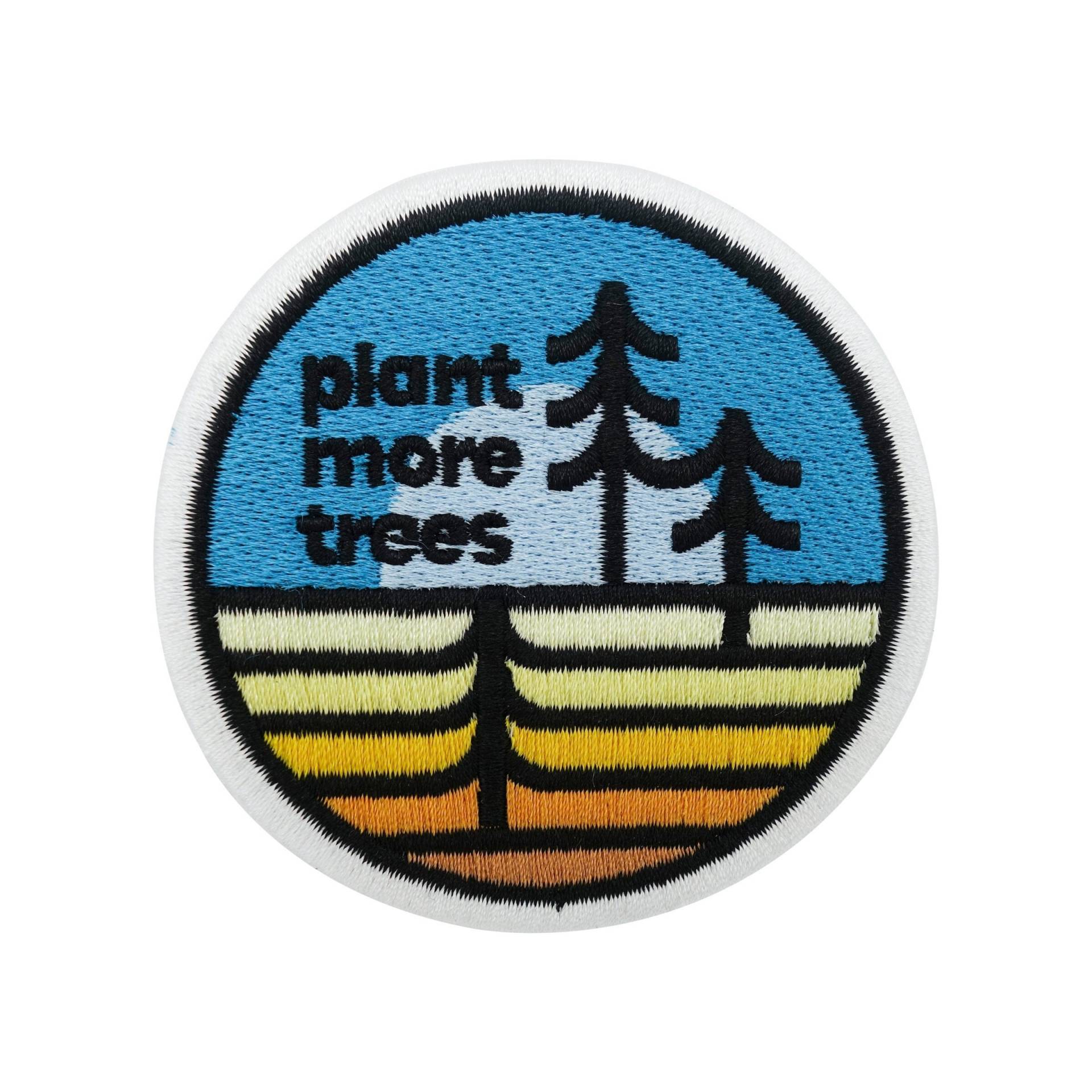 Patch Zum Aufbügeln - Plant More Trees | Bäume Patches, Erde Bügelbild, Klima Aufbügler, Natur Aufnäher, Runder Baum Flicken Finally Home von FinallyHomeDesign