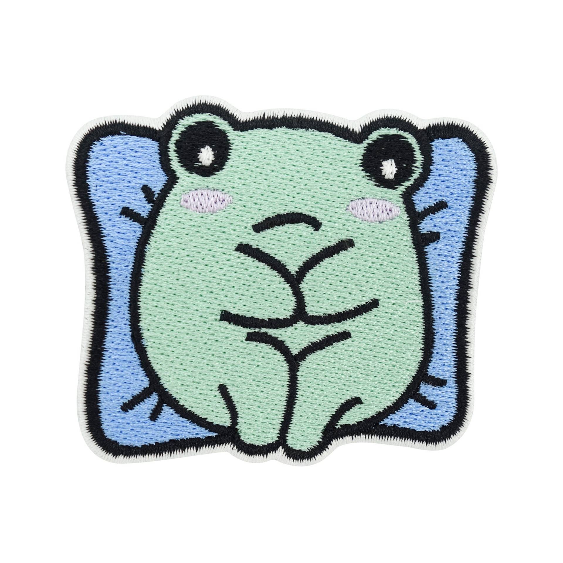 Patch Zum Aufbügeln - Sorgen Frosch | Sad Aufnäher Patch, Frog Meme Bügelbild, Cute Flicken von FinallyHomeDesign