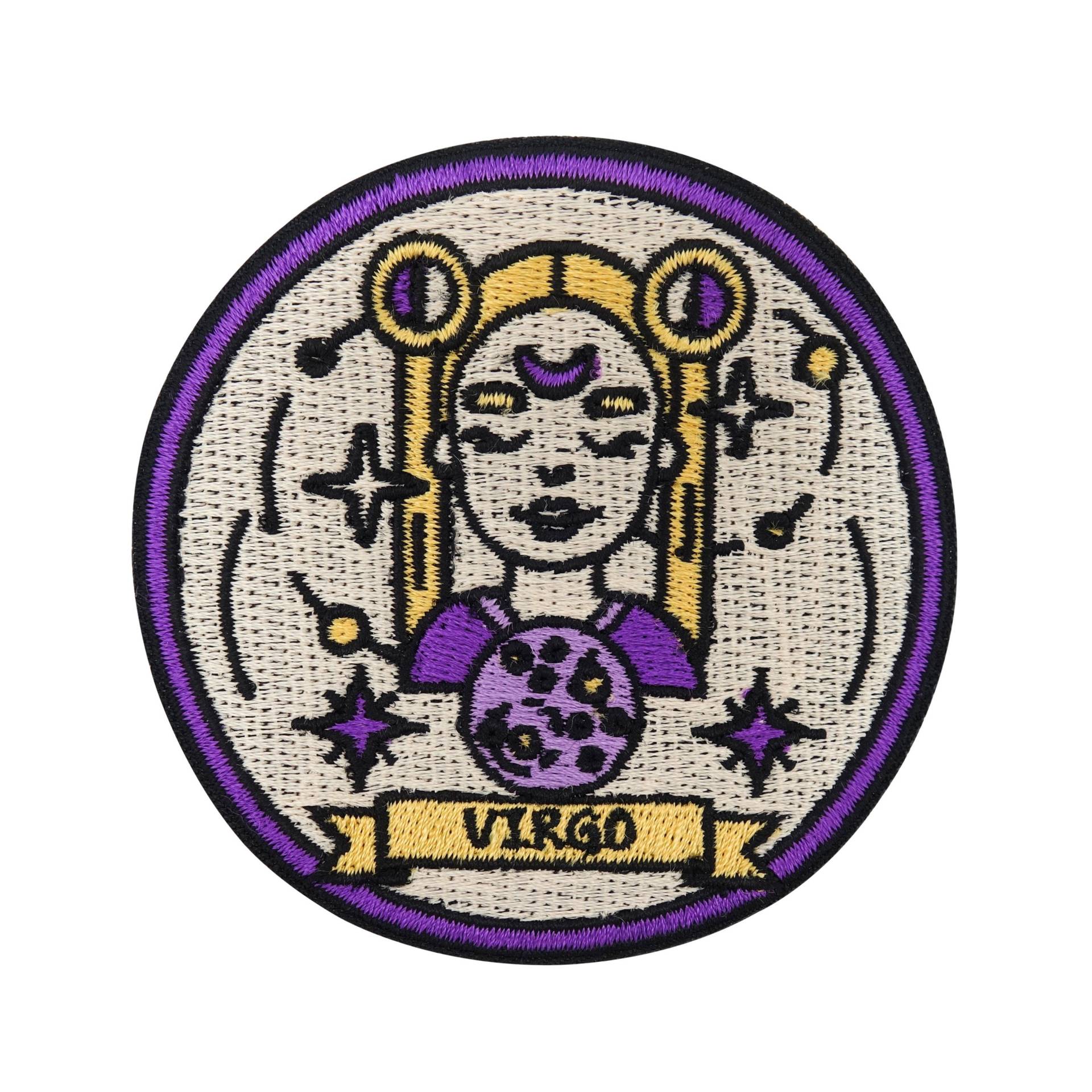 Patch Zum Aufbügeln - Sternzeichen Jungfrau Virgo | Astrologie Patches, Mond Sterne Aufbügler, Flicken, Aufnäher von FinallyHomeDesign
