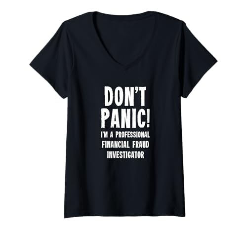 Damen Ermittler für Finanzbetrug T-Shirt mit V-Ausschnitt Damen Ermittler für Finanzbetrug T-Shirt mit V-Ausschnitt von Financial Services Staff Gifts & T-Shirts