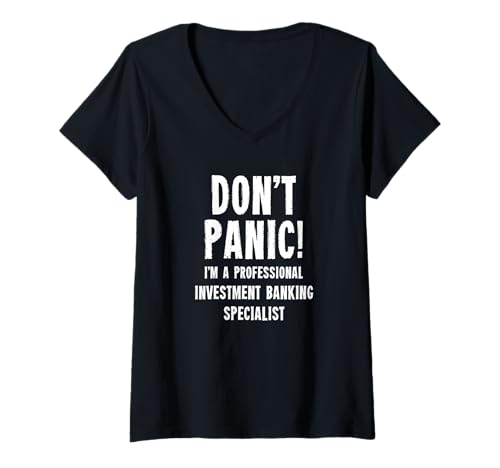 Damen Investmentbanking-Spezialist T-Shirt mit V-Ausschnitt Damen Investmentbanking-Spezialist T-Shirt mit V-Ausschnitt von Financial Services Staff Gifts & T-Shirts