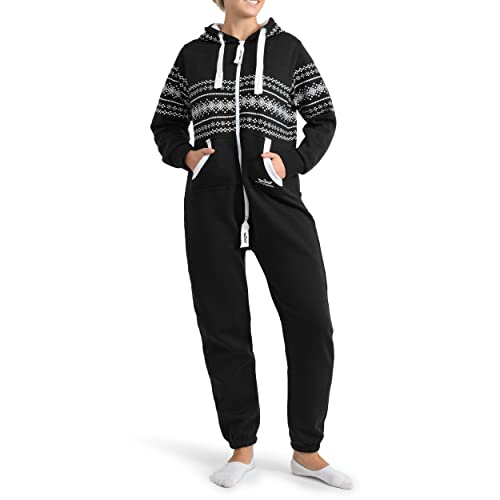 Finchgirl 32S3 Azteken FG117 Damen Jumpsuit Overall Jogging Schwarz L von Finchgirl