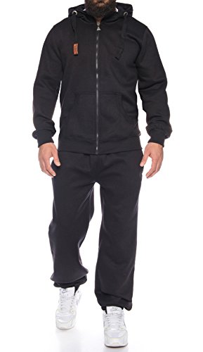 Finchman Finchsuit 1 Herren Jogging Anzug Trainingsanzug Sportanzug FMJS135, Black, L von Finchman