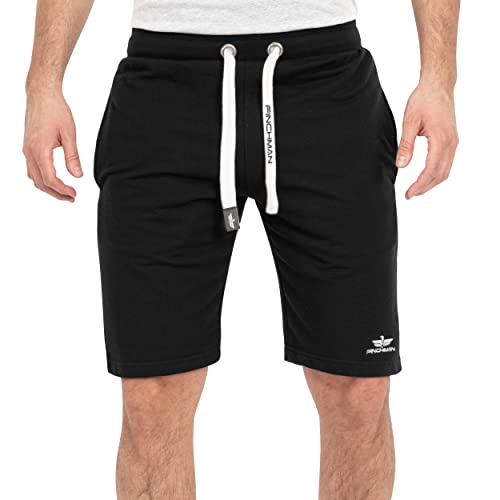 Finchman FM191 Herren Baumwolle Sweat Shorts Black 4XL von Finchman