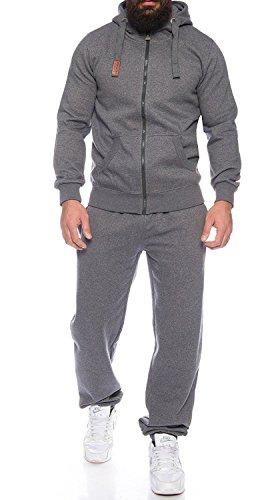 Finchman Finchsuit 1 Herren Jogging Anzug Trainingsanzug Sportanzug FMJS135, Darkgray, XXL von Finchman