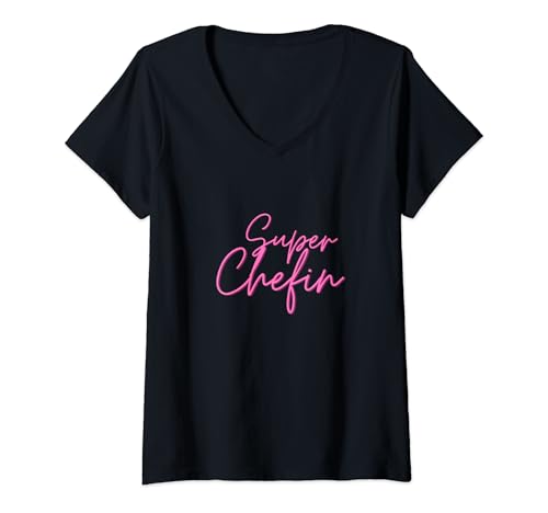 Damen Beste Chefin Super Chef Arbeitgeber Cheffin Geburtstag T-Shirt mit V-Ausschnitt Damen Beste Chefin Super Chef Arbeitgeber Cheffin Geburtstag T-Shirt mit V-Ausschnitt von Find more Cheffin gifts here