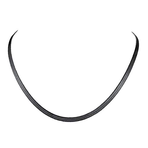 FindChic Damen Choker Kette Schlangen Edelstahl Damen Halskette 32cm 3mm für party Treffen Bar von FindChic