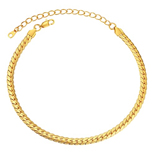 FindChic Choker Kette Gold Dame Schicht Stahl Halskette Schlangenkette Collier Schlangenknochen Ketten Geschenke für Geburtstag Weihnachten Valentinstag Breit 6MM Kettelänge 31+5CM Gold von FindChic