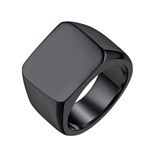 FindChic Ringe Für Herren Siegelring Bikerring Ring Personalisiert Initialenring Geschenke Für Vater, Männer 18 von FindChic