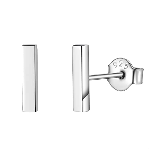 FindChic Tag Hoop Ohrringe 925 Sterling Silber Ohrstecker Chirurgenstahl Ohr Piercing Helix Ohrschmuck für Weihnachten Geburtstag Valentinstag von FindChic