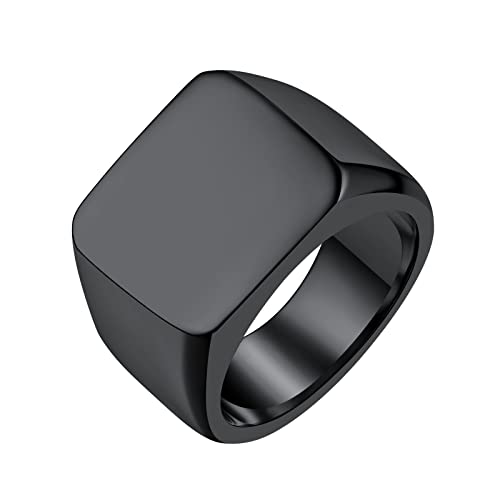 FindChic Ringe Für Herren Siegelring Bikerring Ring Personalisiert Initialenring Geschenke Für Vater, Männer 22 von FindChic