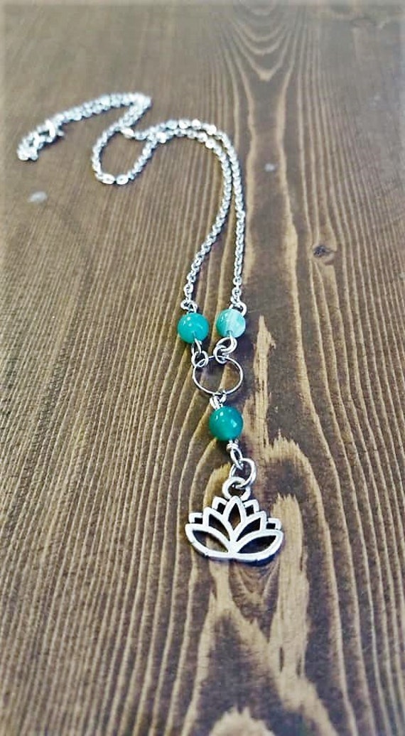 Fruchtbarkeitskette-Aventurin-Edelstein-Aventurin Für Fruchtbarkeit-Düngung Gesundheit-Luck Edelstein-Lotus-Schmuck-Aventurin & Lotus " von FindKeepCreate