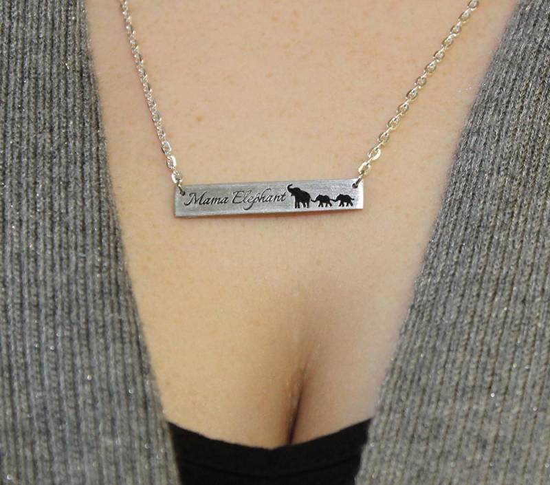 Mama Elefant - Schmuck Geschenke Für Sie Mutter Von Drei Zwei Glück Babys Momma von FindKeepCreate