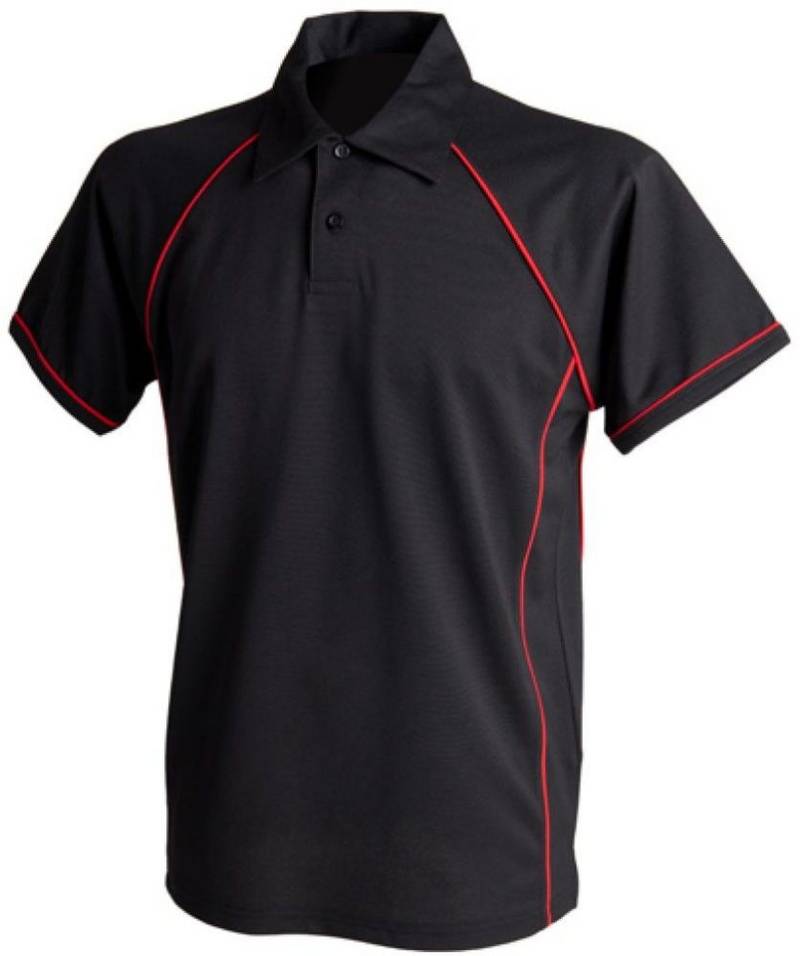Finden+Hales Poloshirt Herren Piped Performance Polo / Coolplus®-Polyester von Finden+Hales