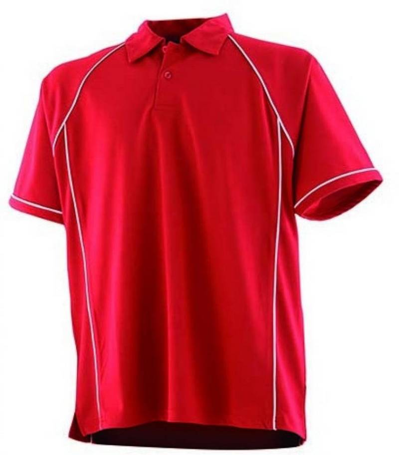 Finden+Hales Poloshirt Herren Piped Performance Polo / Coolplus®-Polyester von Finden+Hales