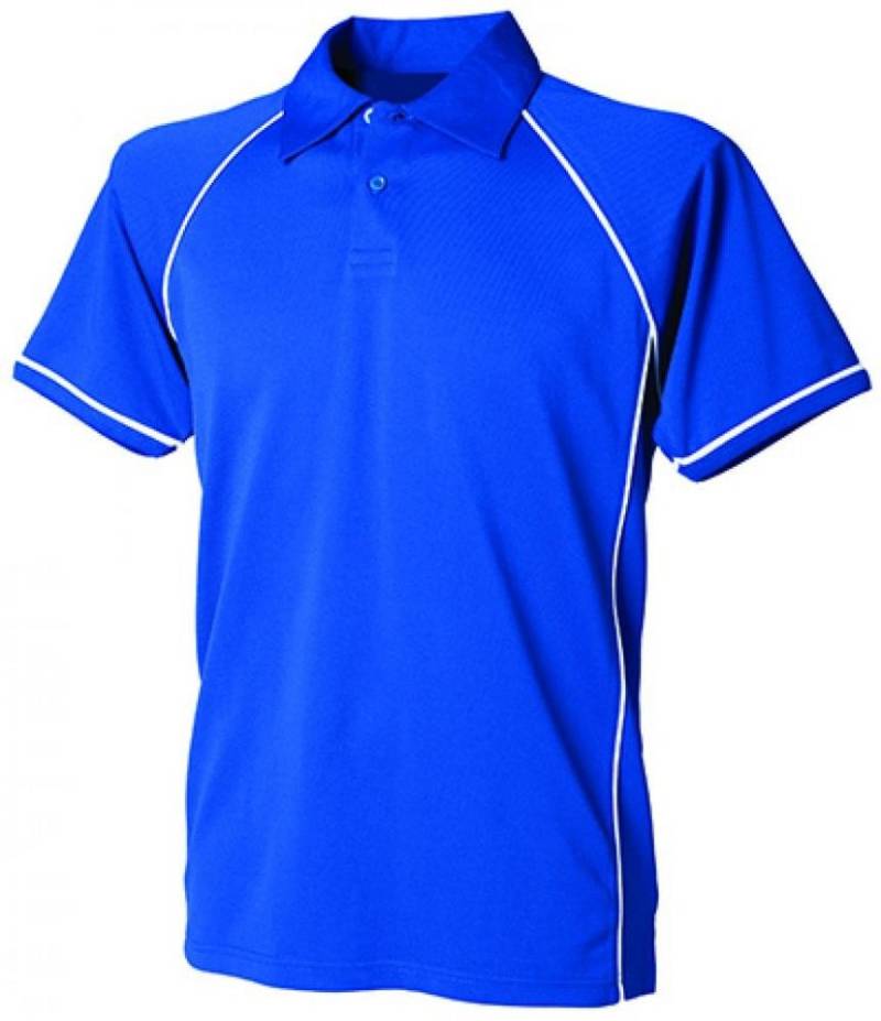 Finden+Hales Poloshirt Herren Piped Performance Polo / Coolplus®-Polyester von Finden+Hales