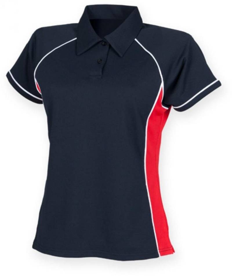 Finden+Hales Poloshirt Ladies Piped Performance Damen Poloshirt von Finden+Hales