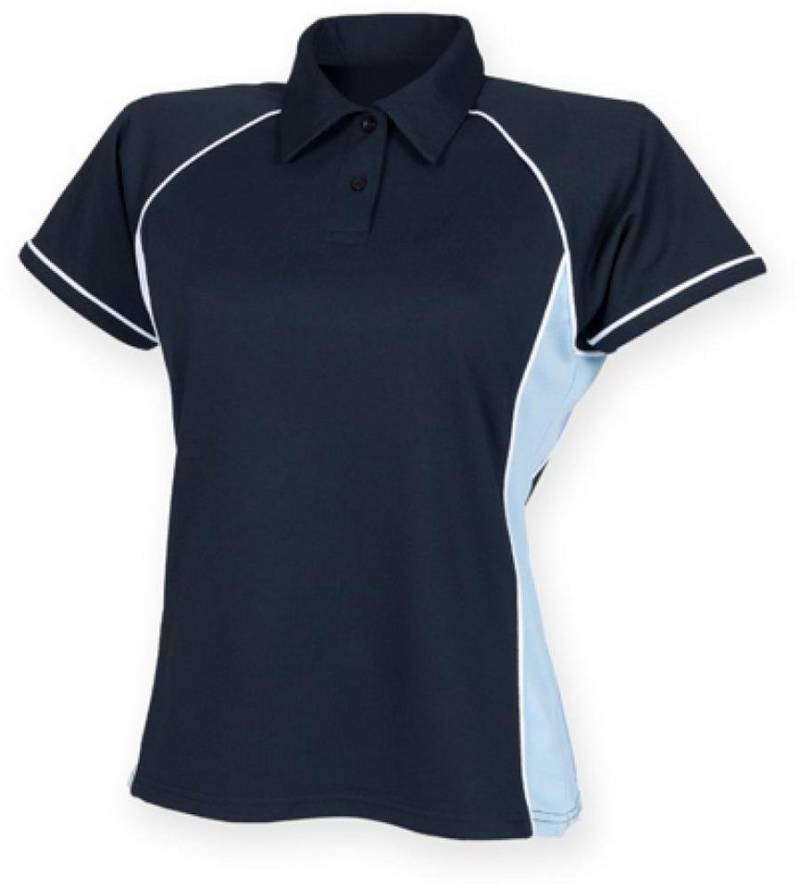 Finden+Hales Poloshirt Ladies Piped Performance Damen Poloshirt von Finden+Hales