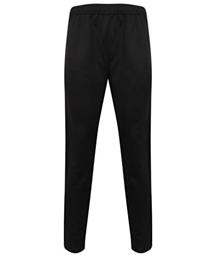 Finden & Hales Gestrickte Trainingshose - Erwachsene Sport Aktivkleidung Hose - Schwarz (2XL) von Finden & Hales