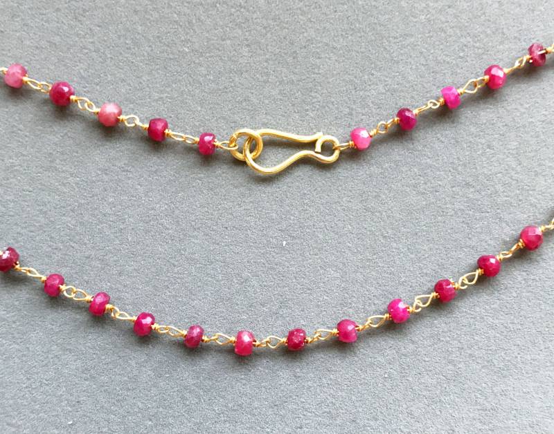 24K Gold Vermeil Perlen Kette, Halskette, Kette Mit Verschluss, Rubin, Labradorit, Pyrit, Halbedelstein, Eine 13 Dollar 24K Gold Vermeil Perlen Kette, Halskette, Kette Mit Verschluss, Rubin, Labradorit, Pyrit, Halbedelstein, Eine 13 Dollar von Findings203