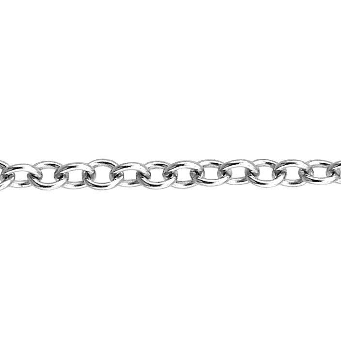 1.1 X 1.6 Mm Kabelkette Am Fuß - Sterling Silber | Ss Artikel # 3011-25Ca von FindingsSource