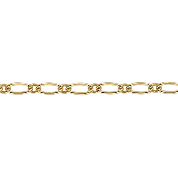 1.6 X 3.4 Mm Figaro Kette Am Fuß - Gold Filled | Gf Artikel # 201611Fo von FindingsSource