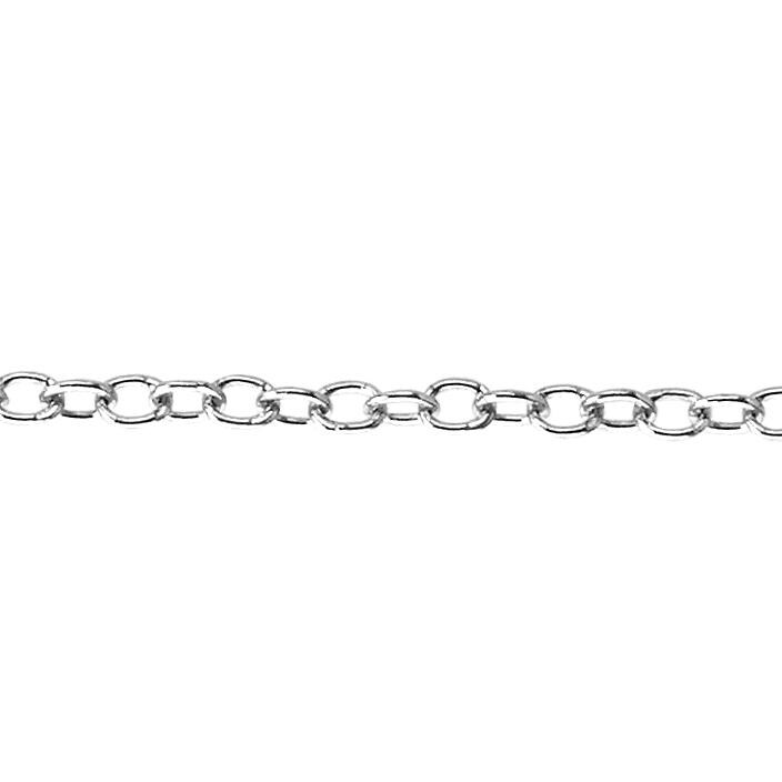 1.8 X 2.35 Mm Kabelkette Am Fuß - Sterling Silber | Ss Artikel # 3016-17Ca von FindingsSource