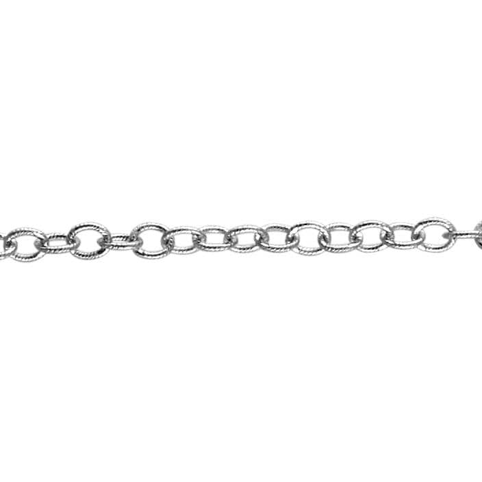 1.9 Mm Strukturierte Kette Am Fuß - Sterling Silber | Ss Artikel # 301617Tc von FindingsSource
