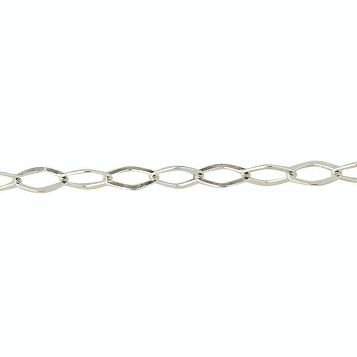 1.9 X 3.7 Mm Fancy Kette Am Fuß - Sterling Silber | Ss Artikel # 3014-18Fn von FindingsSource