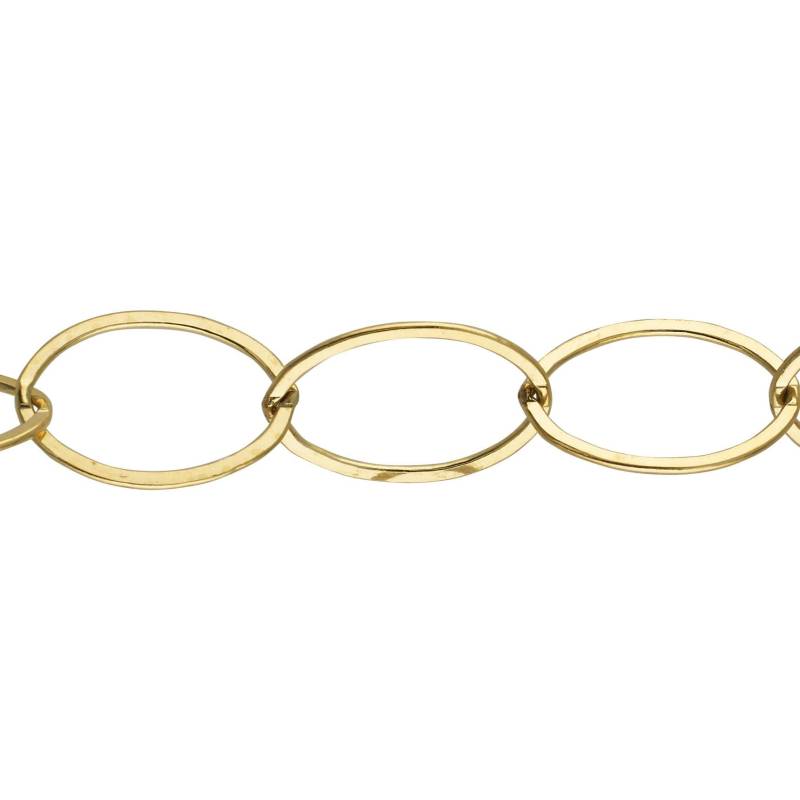 13, 85 X 20, 65 Mm Flachkabelkette Am Fuß - Gold Filled | Gf Artikel # 2048-1Fc von FindingsSource